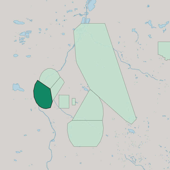 Map showing Auraria — In Denver