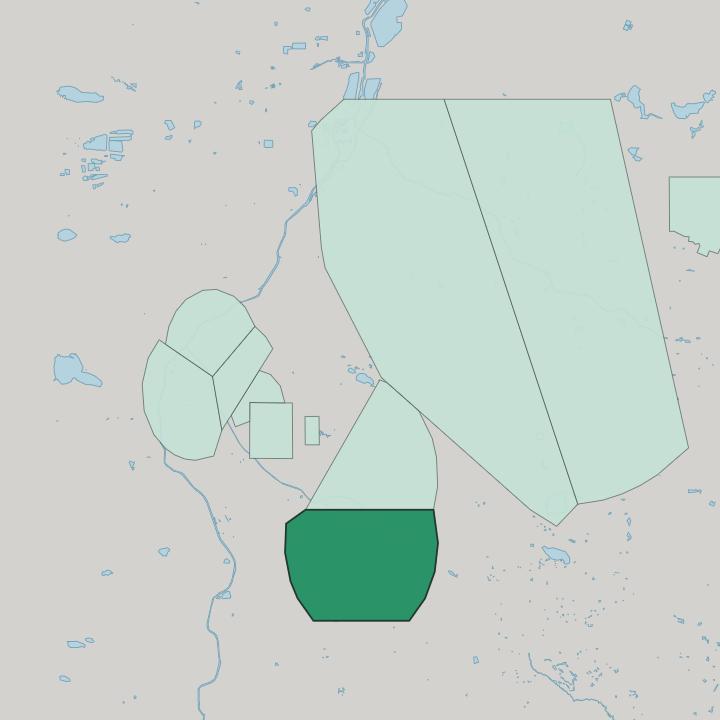 Map showing Belcaro — In Denver