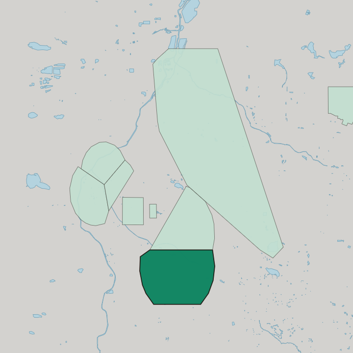 Map showing Belcaro — In Denver