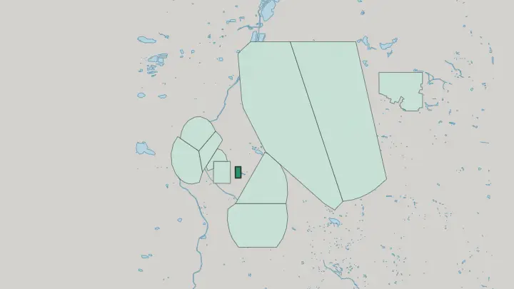 Map of Cheesman Park in Denver