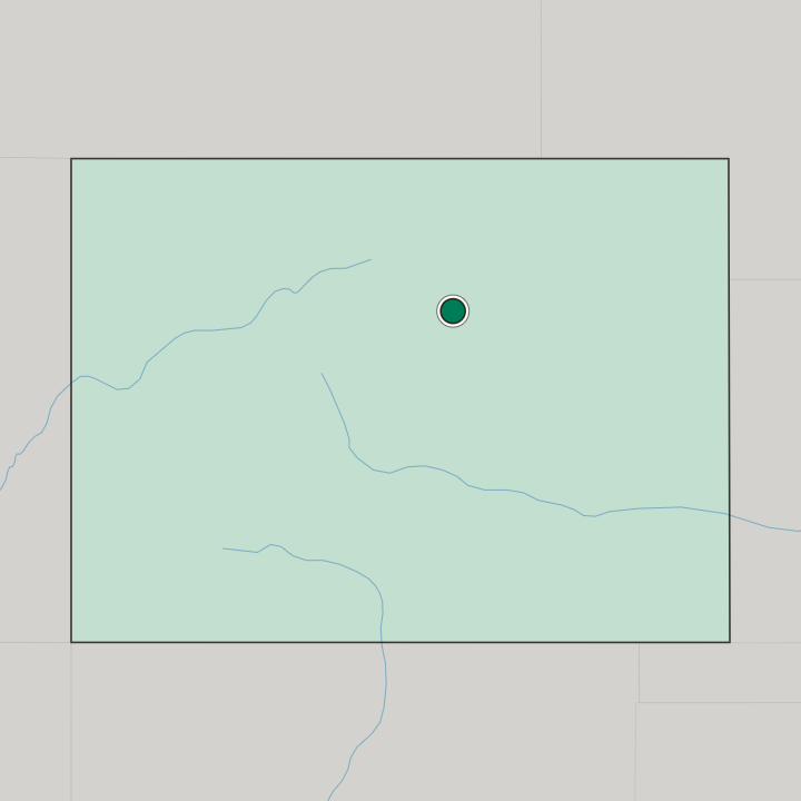 Map showing Auraria — In Colorado
