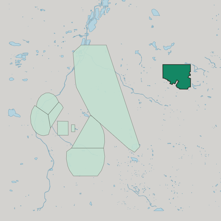Map showing Montbello — In Denver