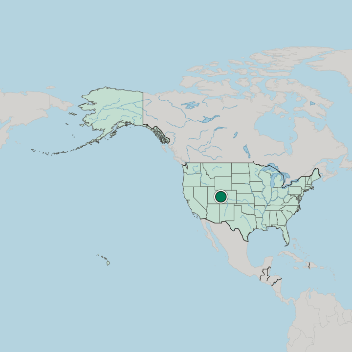 Map showing Grand Junction — In United States