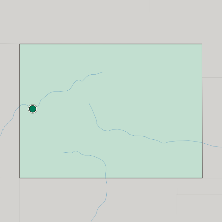 Map showing Grand Junction — In Colorado