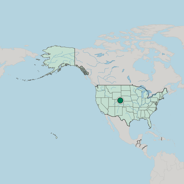 Map showing Greeley — In United States