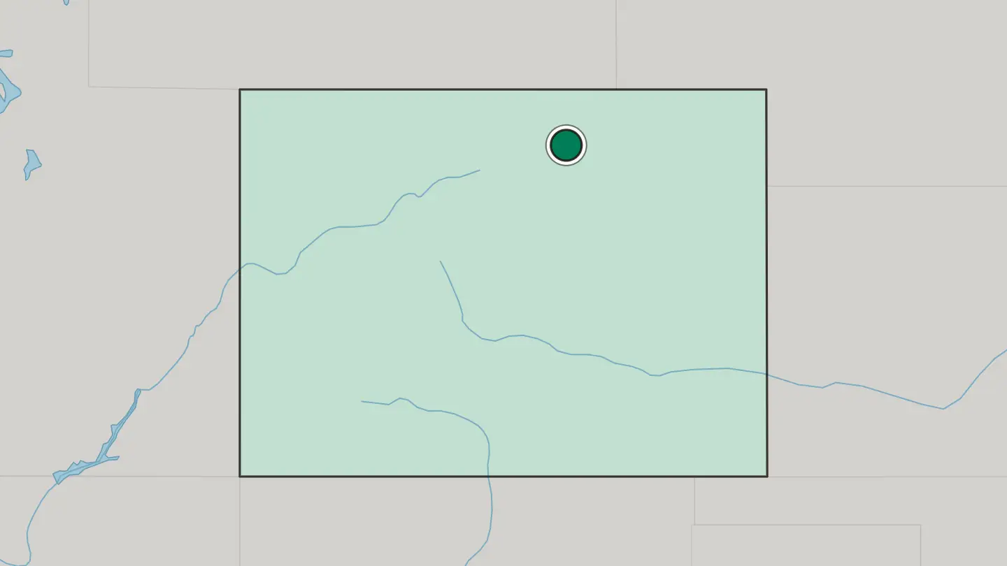 Map of Greeley in United States