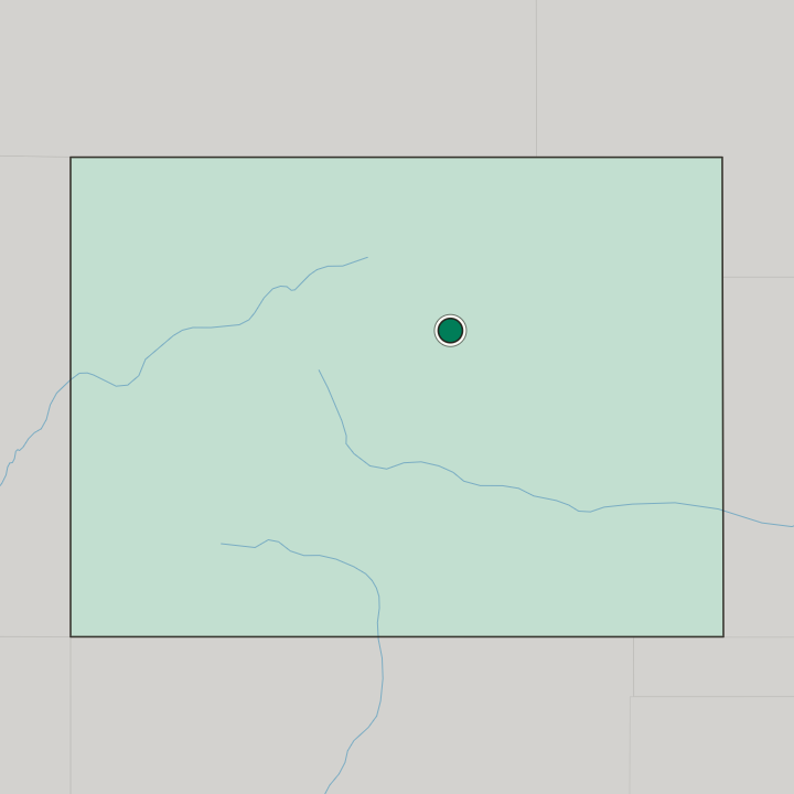 Map showing Highlands Ranch — In Colorado