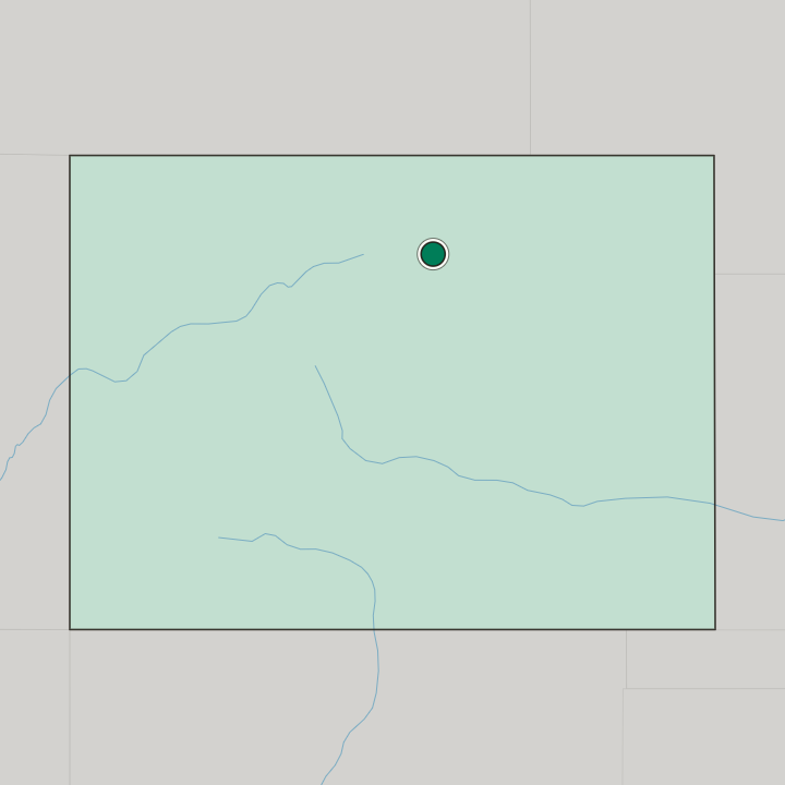 Map showing Longmont — In Colorado