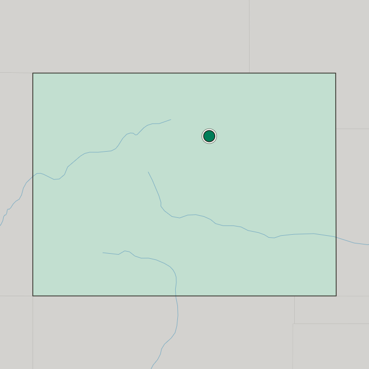 Map showing Thornton — In Colorado