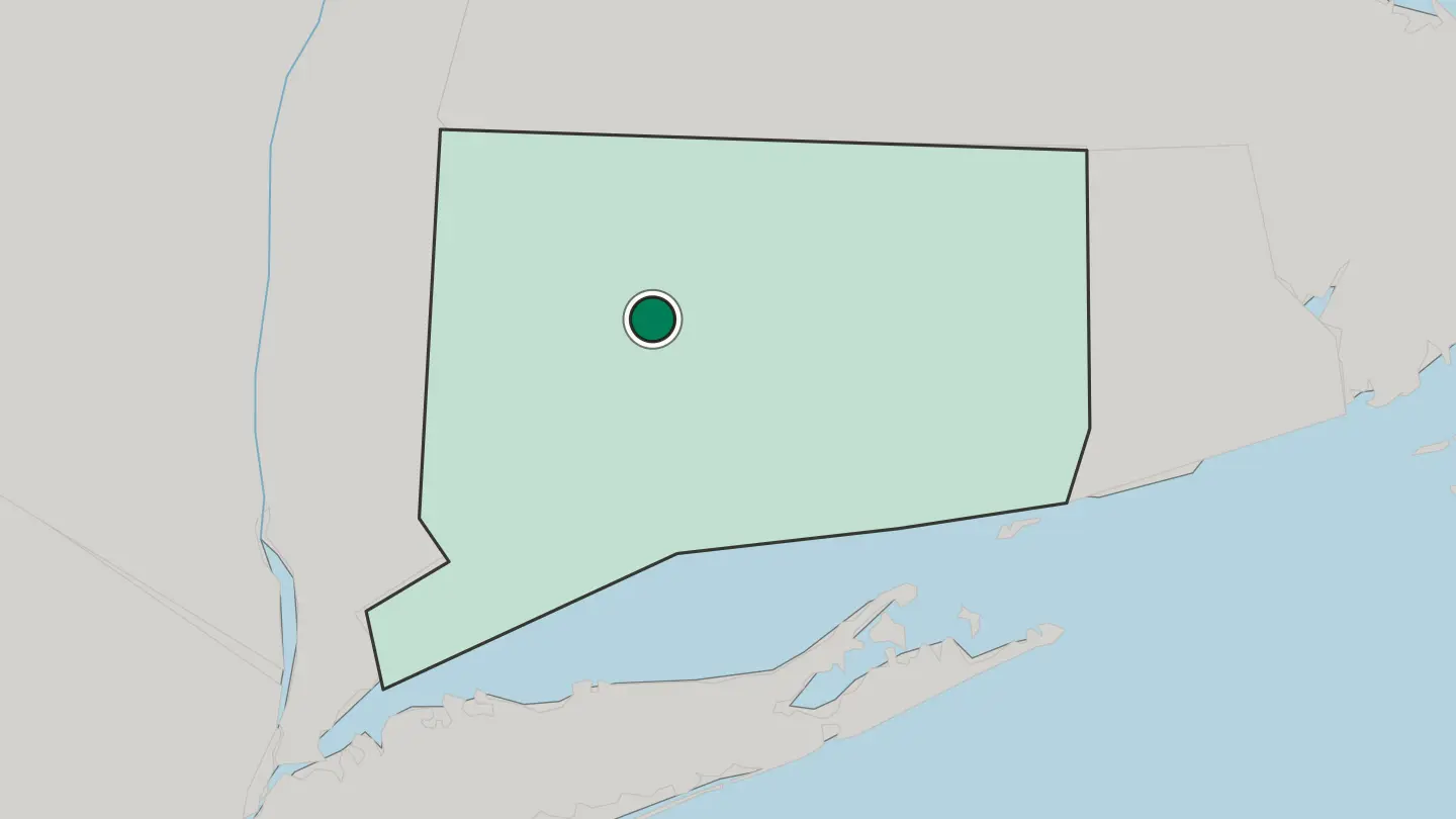 Map of Bristol in United States
