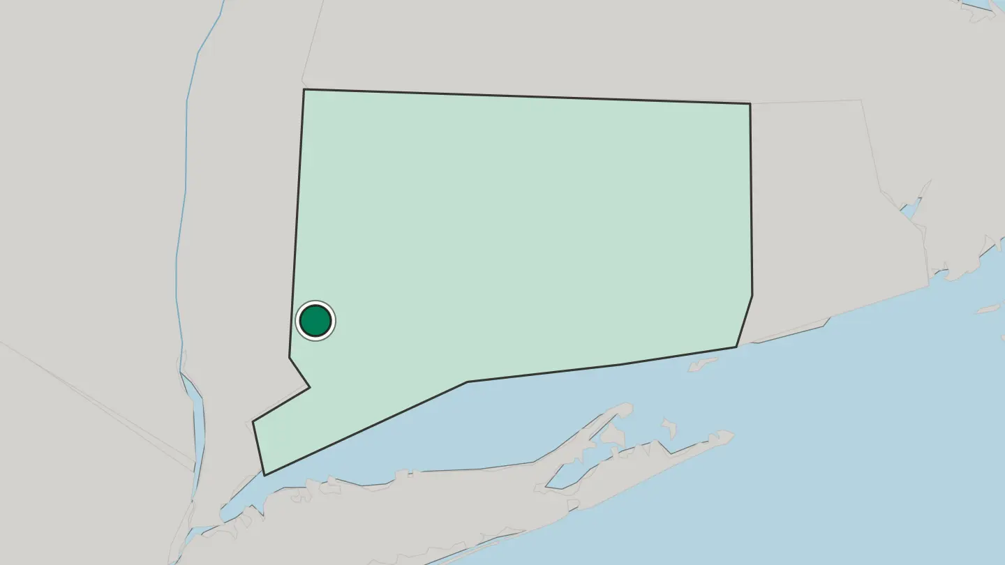 Map of Danbury in United States