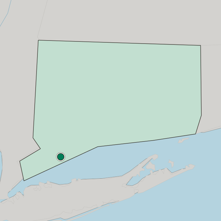 Map showing Fairfield — In Connecticut