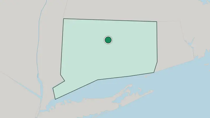 Map of Hartford in United States