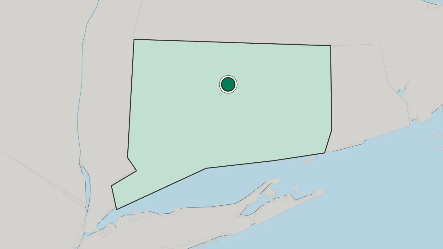 Map of Hartford in United States