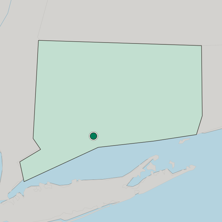 Map showing New Haven — In Connecticut