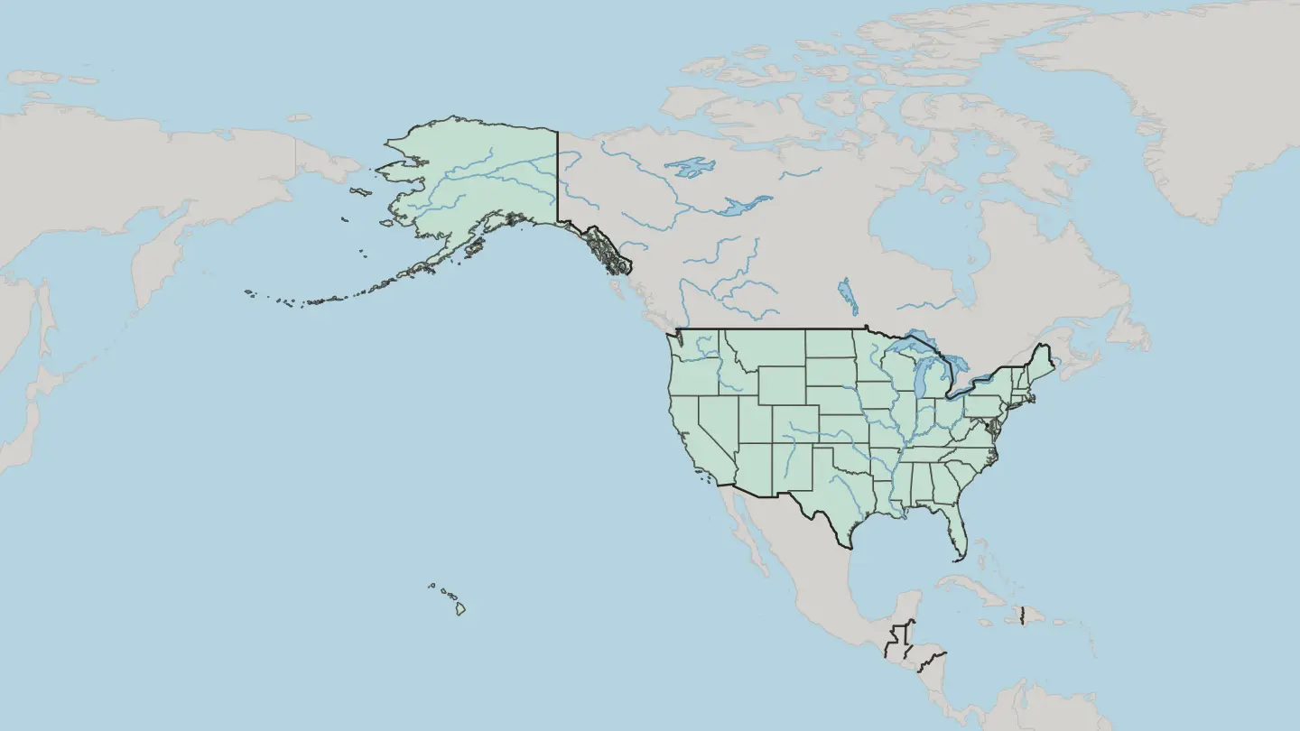 Map of District of Columbia in United States