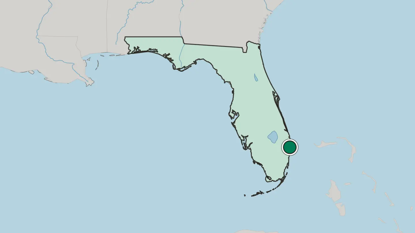 Map of Boynton Beach in United States