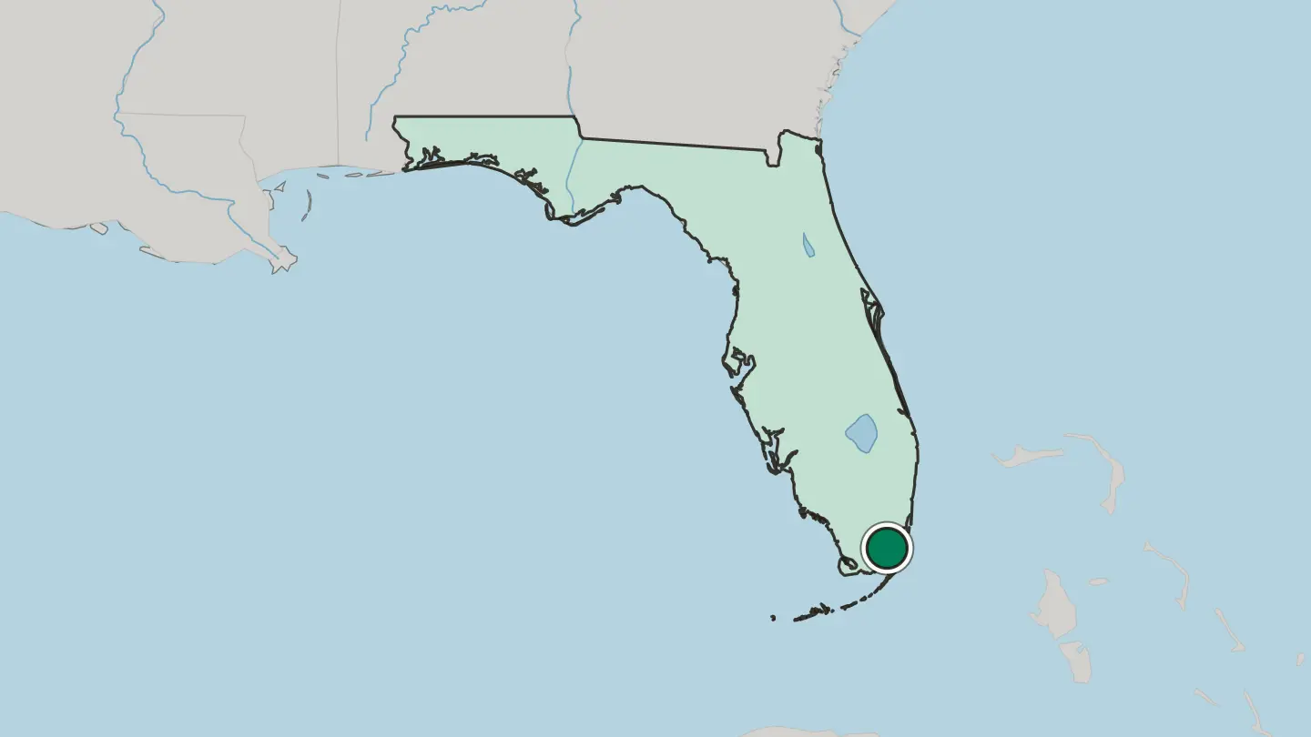 Map of Homestead in United States