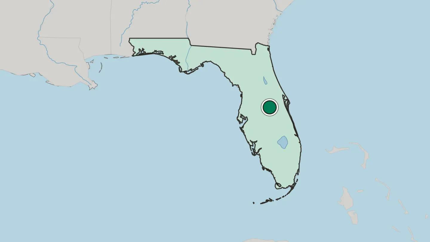 Map of Kissimmee in United States