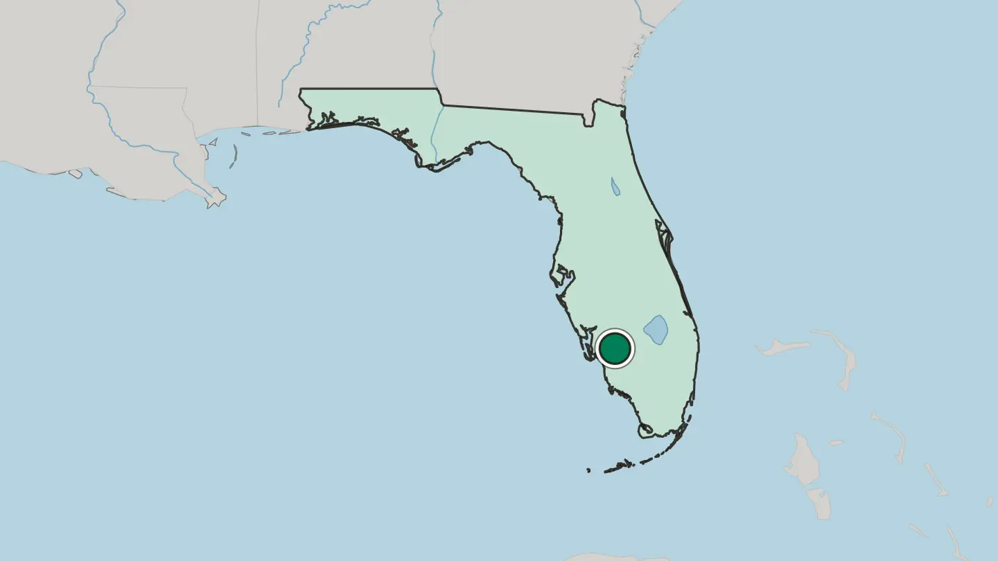Map of Lehigh Acres in United States