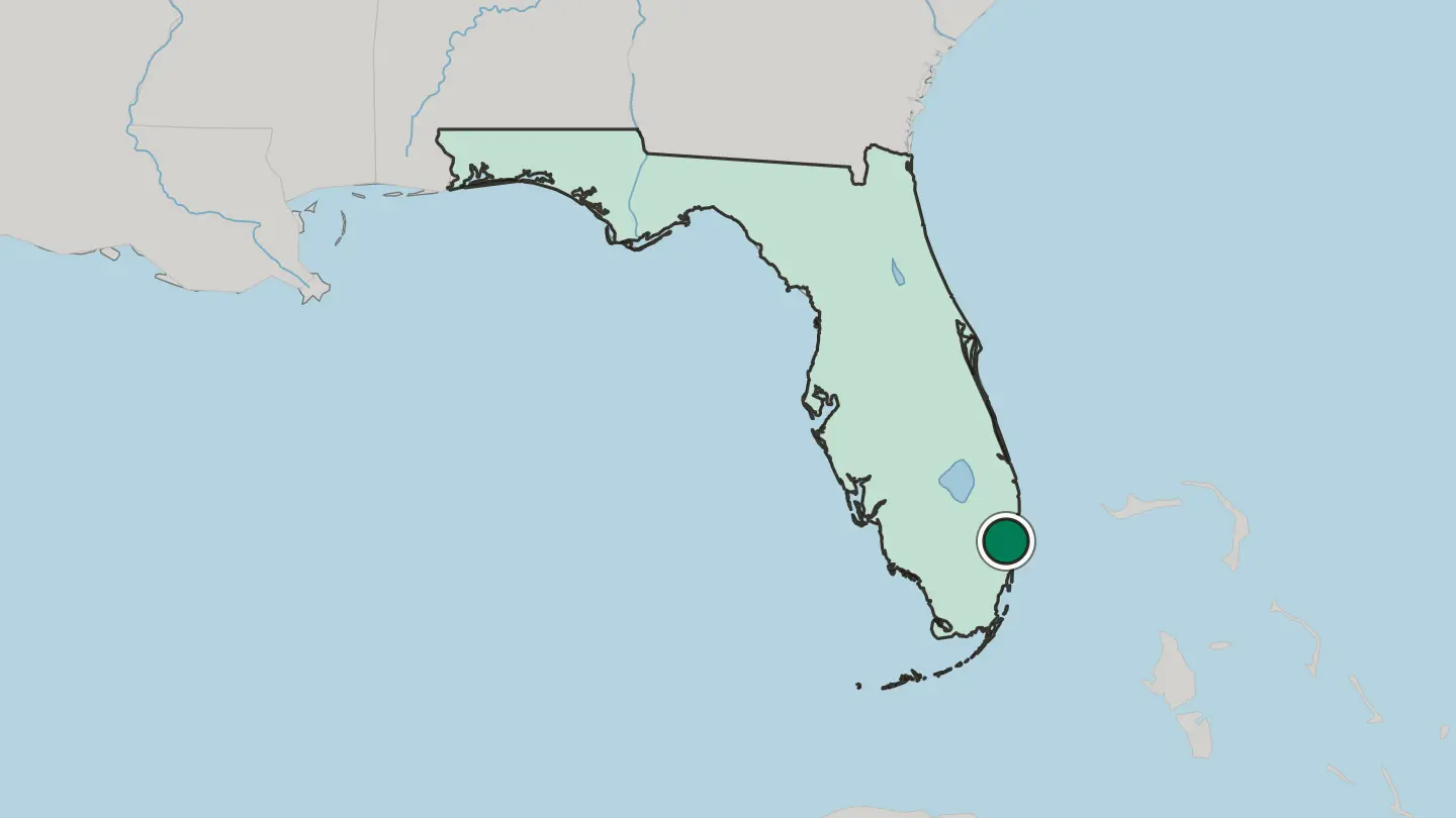 Map of Margate in United States