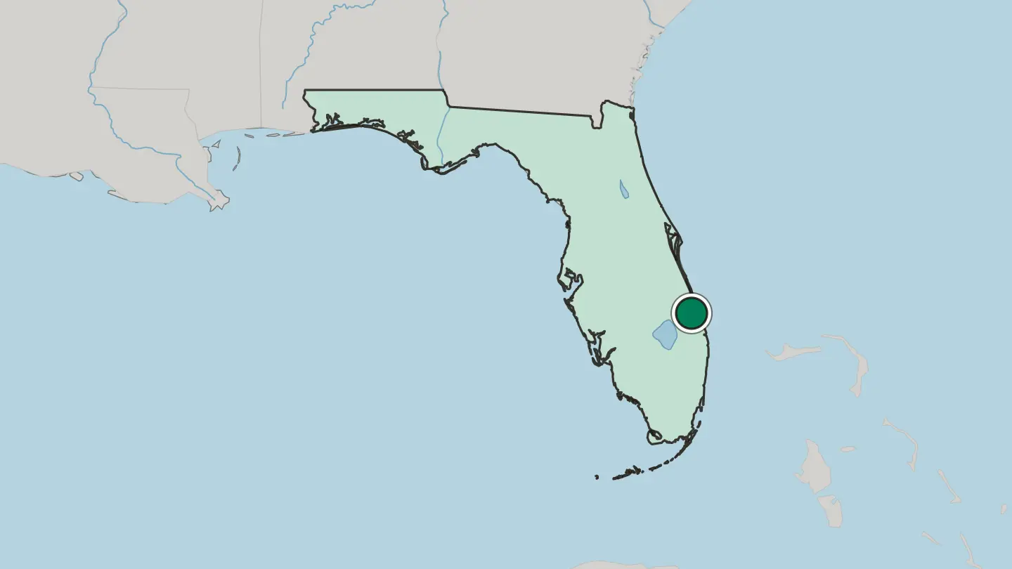 Map of Port Saint Lucie in United States