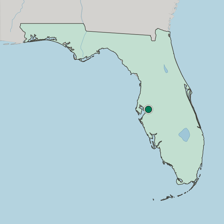 Map showing Riverview — In Florida
