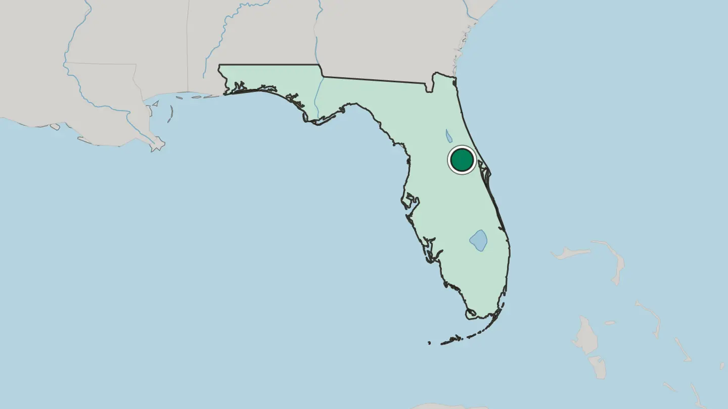 Map of Sanford in United States