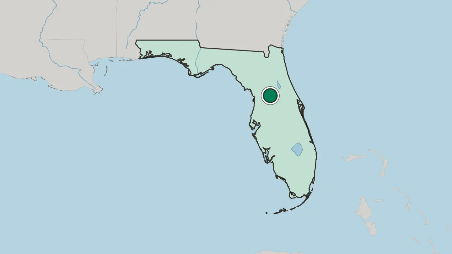 Map of The Villages in United States