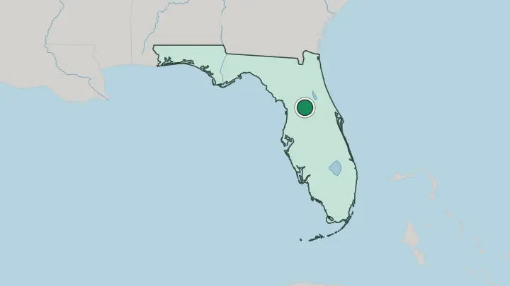 Map of The Villages in United States