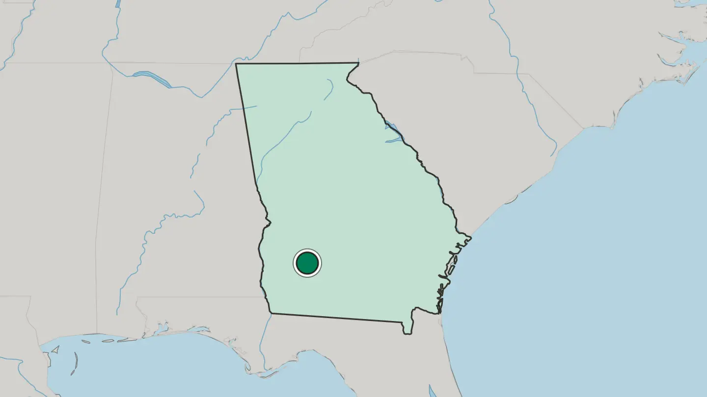 Map of Albany in United States