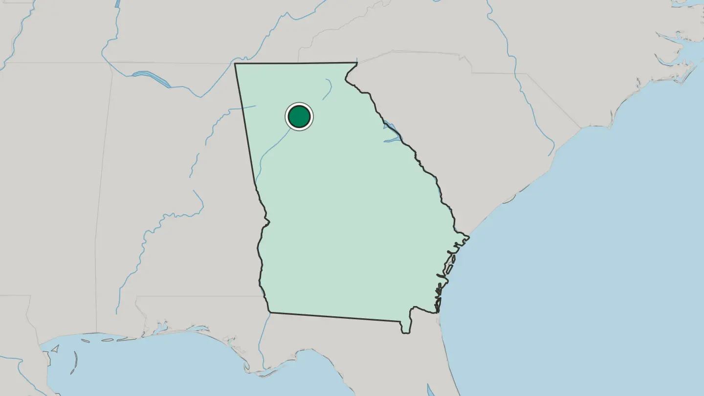 Map of Alpharetta in United States