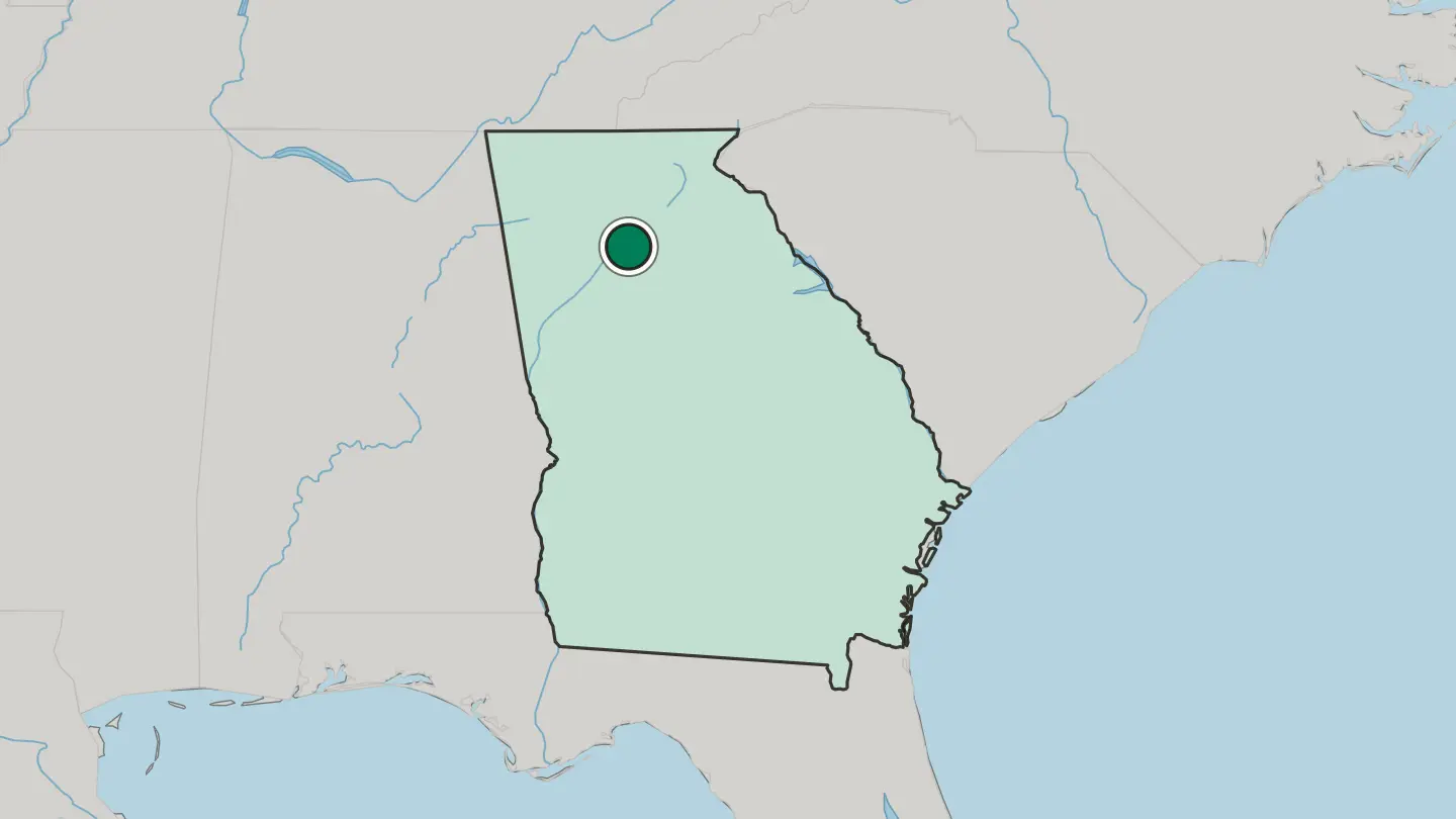 Map of Johns Creek in United States