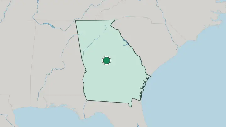 Map of Macon in United States