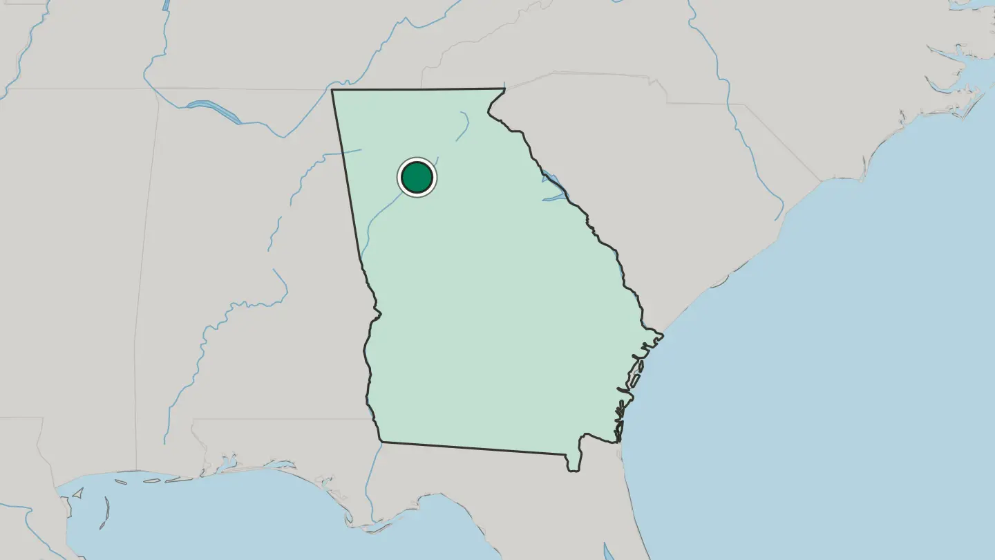 Map of Sandy Springs in United States