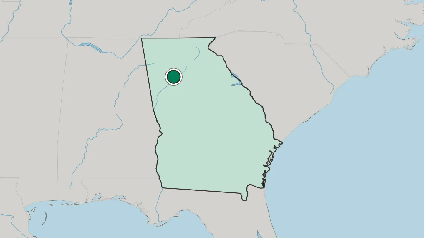 Map of Smyrna in United States