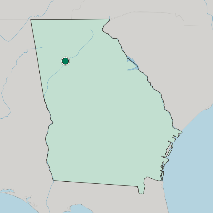 Map showing Smyrna — In Georgia