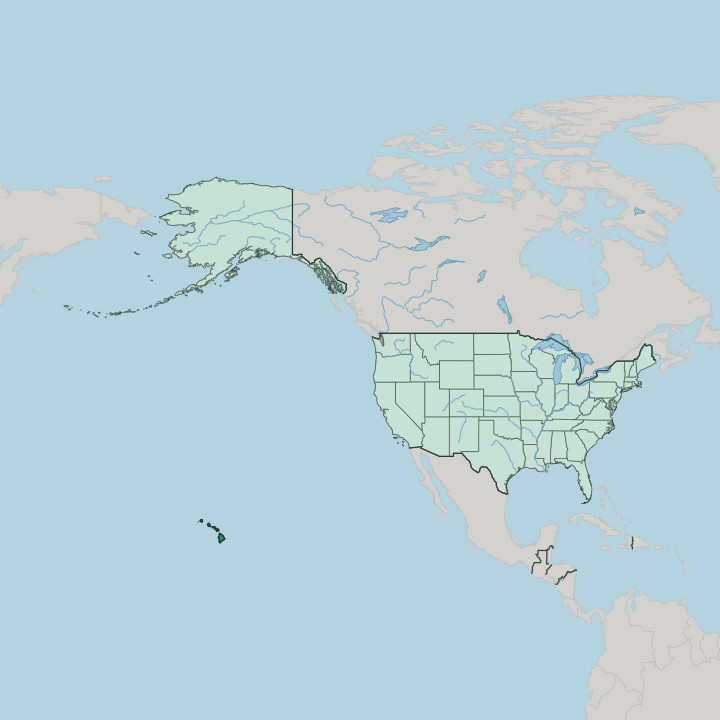 Map showing Hawaii — In United States