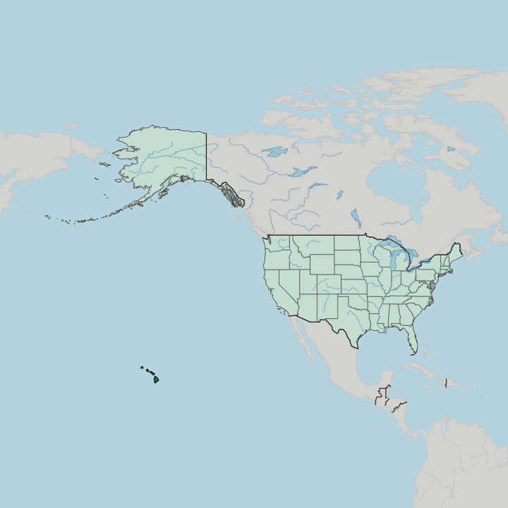 Map showing Hawaii — In United States