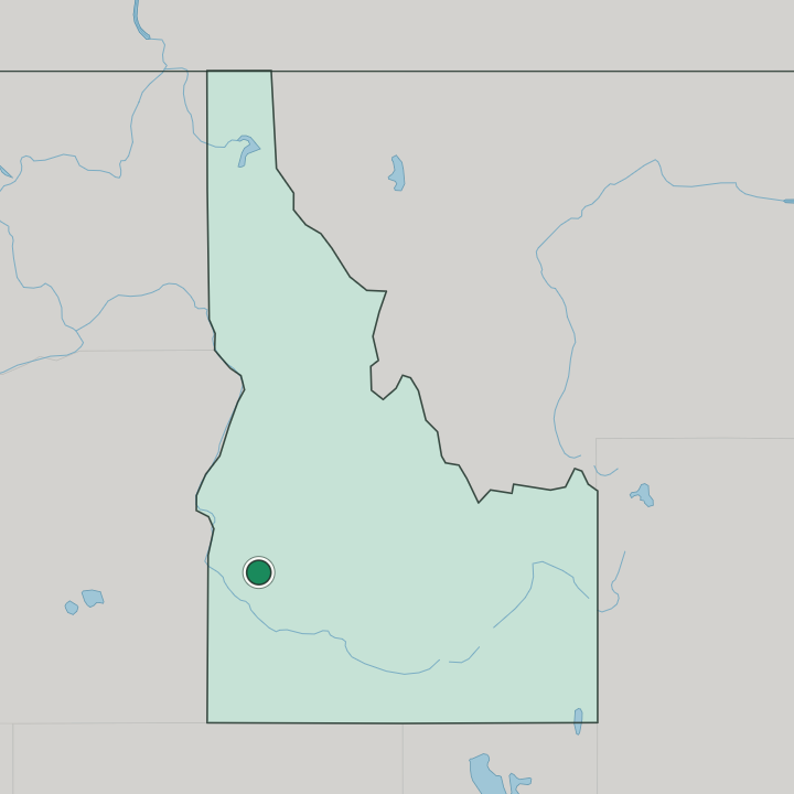 Map showing Boise — In Idaho