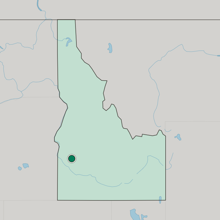 Map showing Boise — In Idaho