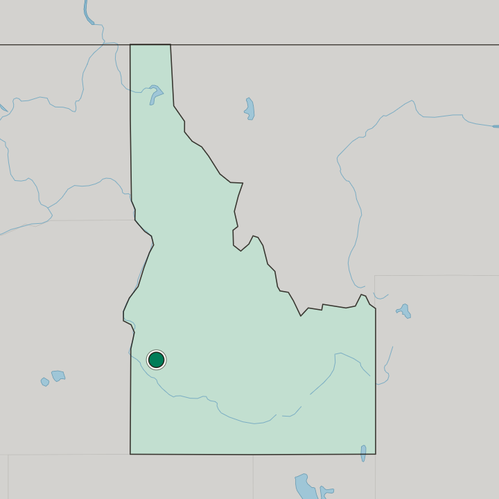 Map showing Meridian — In Idaho
