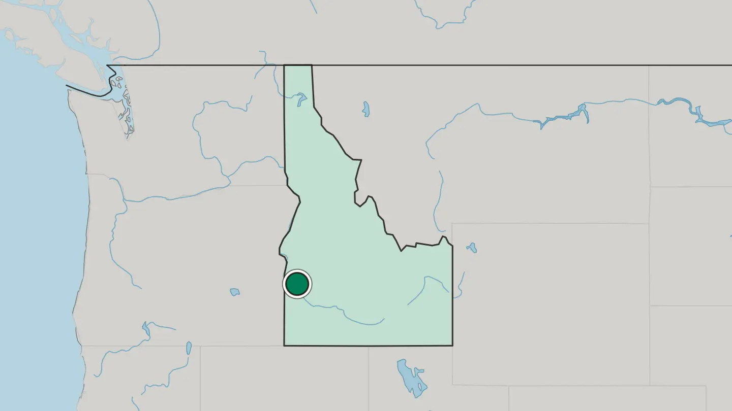 Map of Nampa in United States