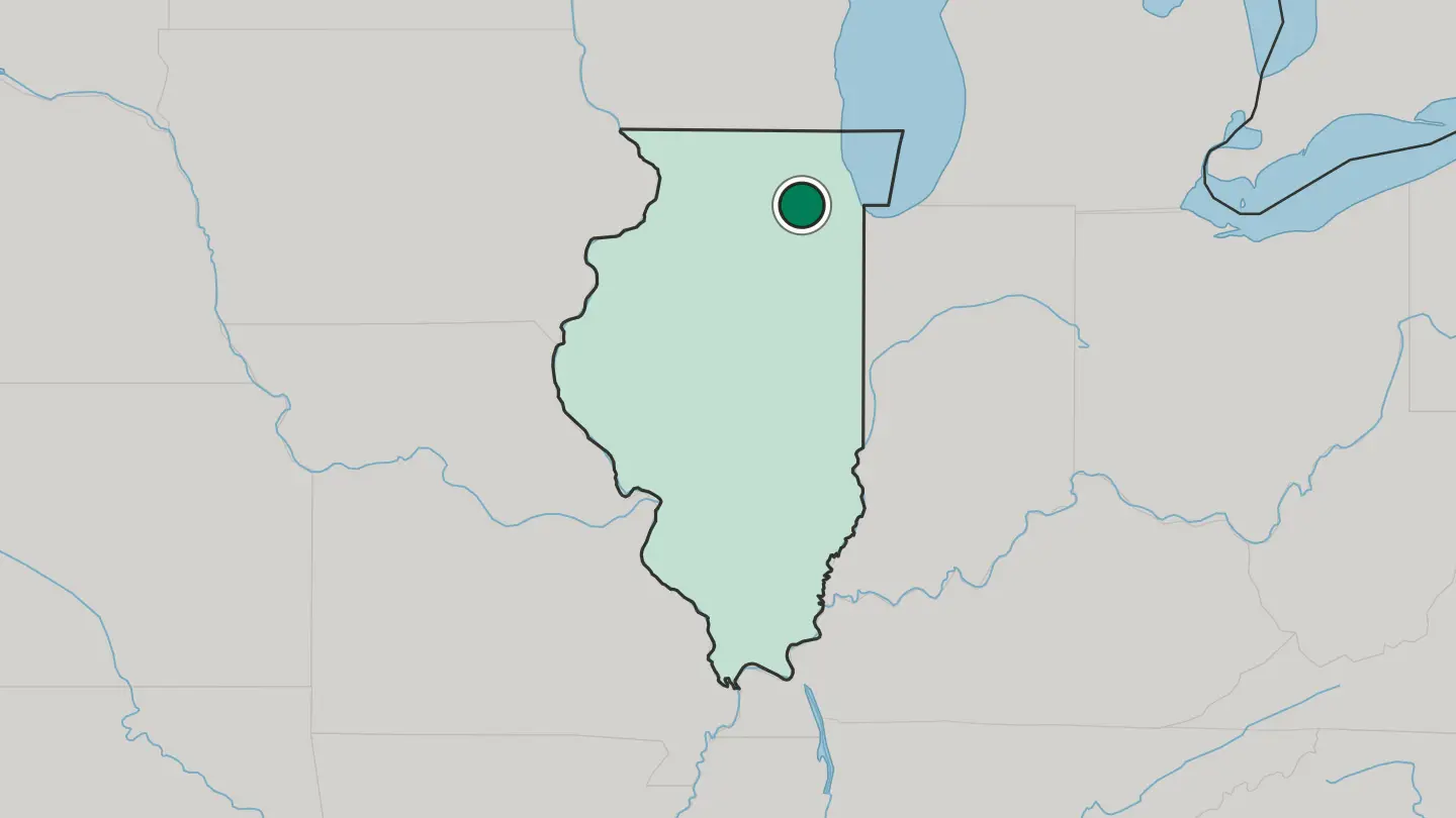 Map of Aurora in United States