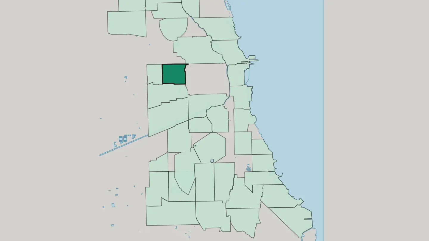 Map of East Garfield Park in Chicago