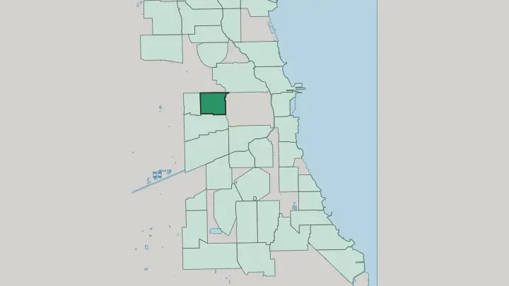 Map of East Garfield Park in Chicago