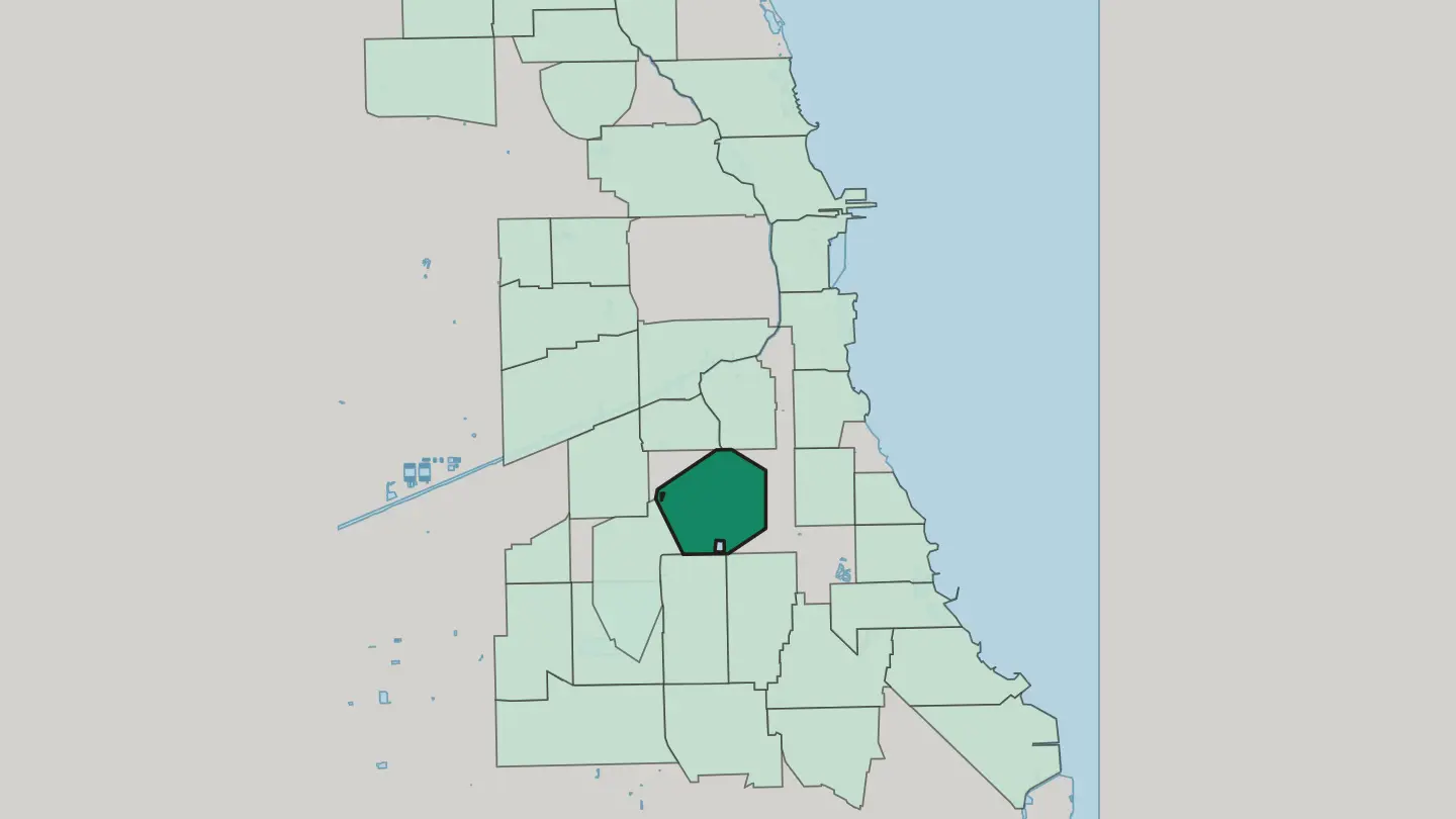 Map of New City in Chicago