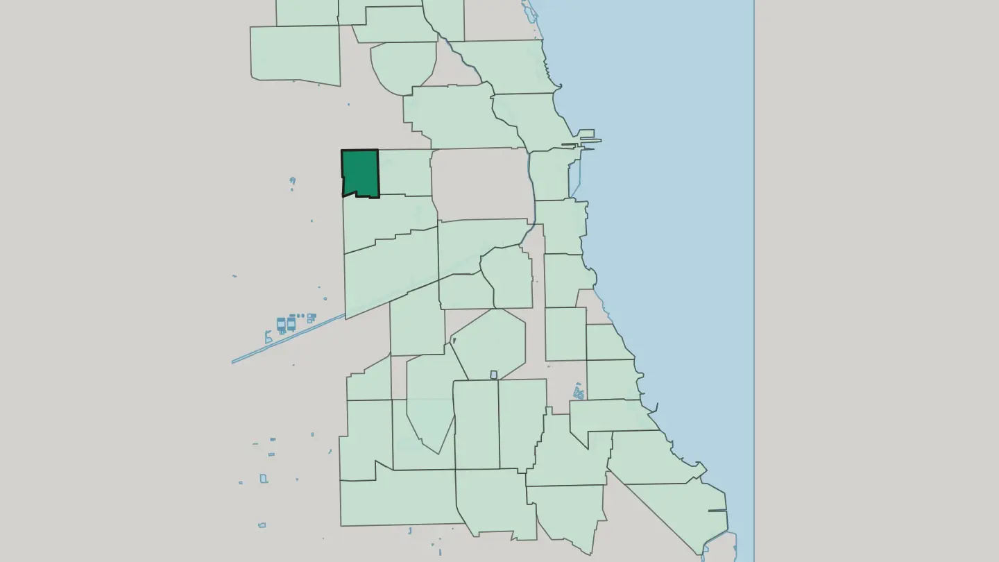 Map of West Garfield Park in Chicago
