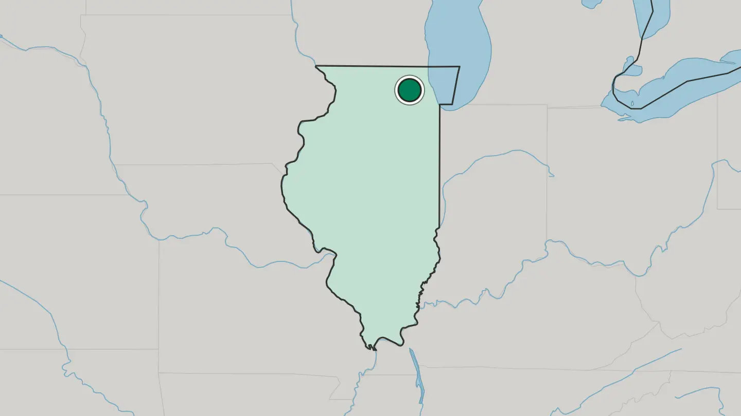 Map of Elgin in United States