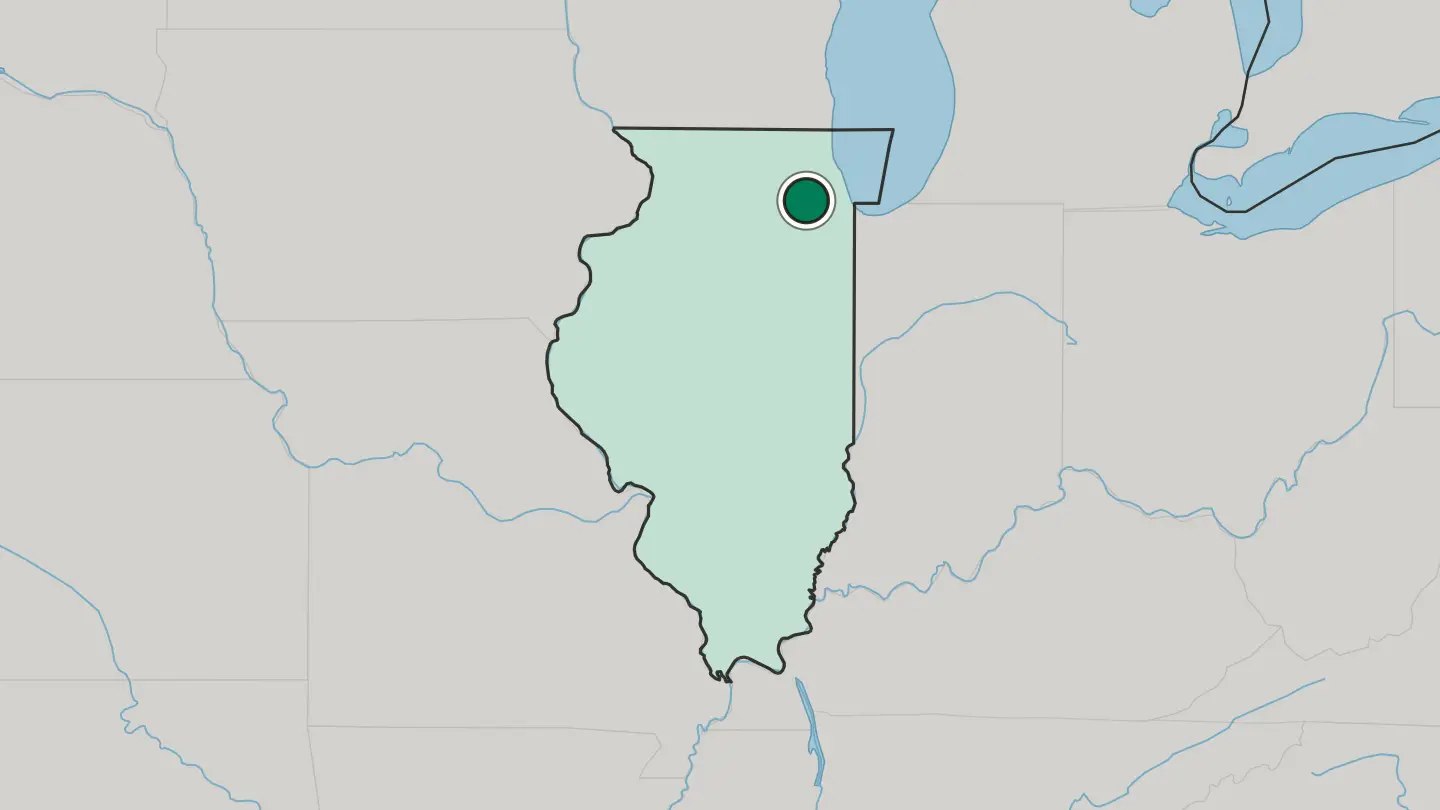 Map of Naperville in United States